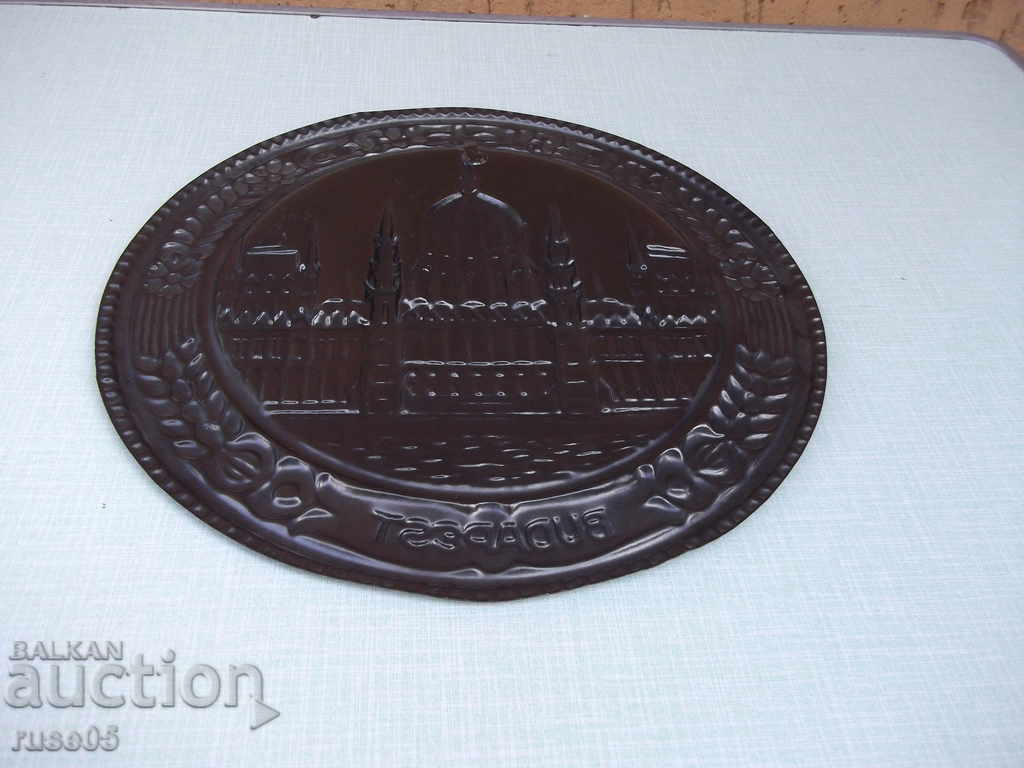 Panel "BUDAPEST" copper round for wall - 5