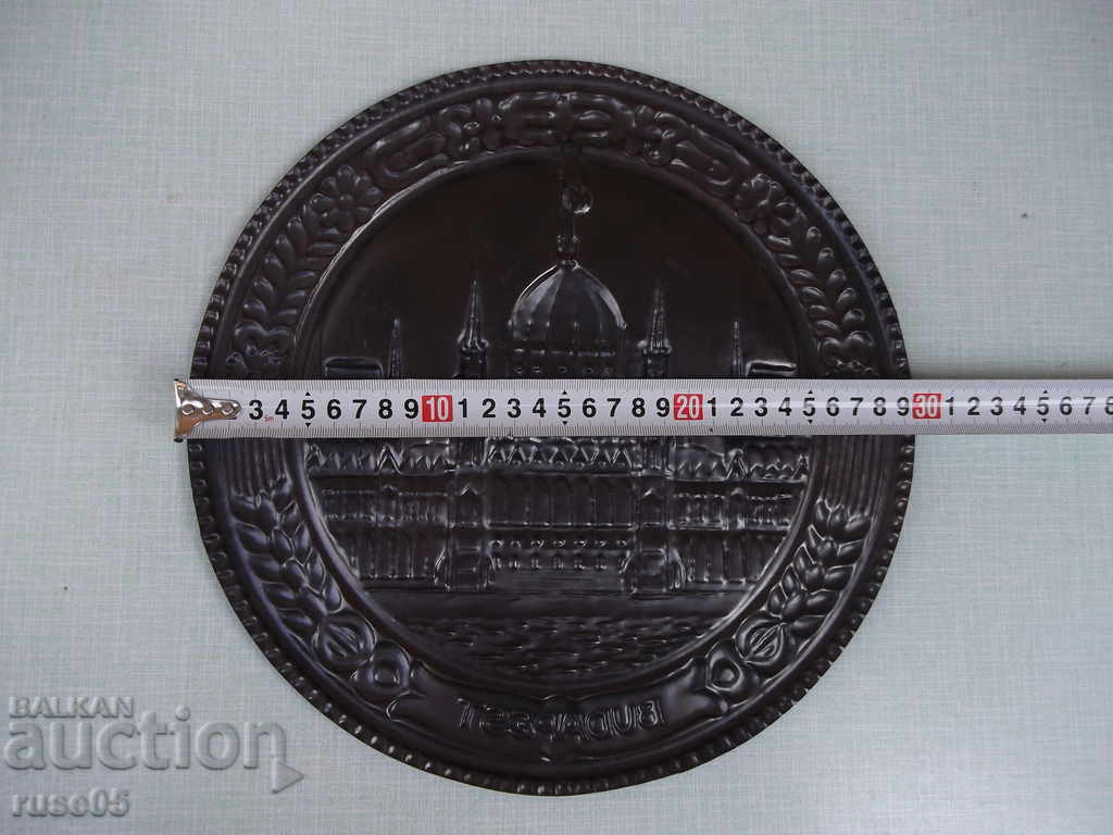 Panel "BUDAPEST" copper round for wall - 6