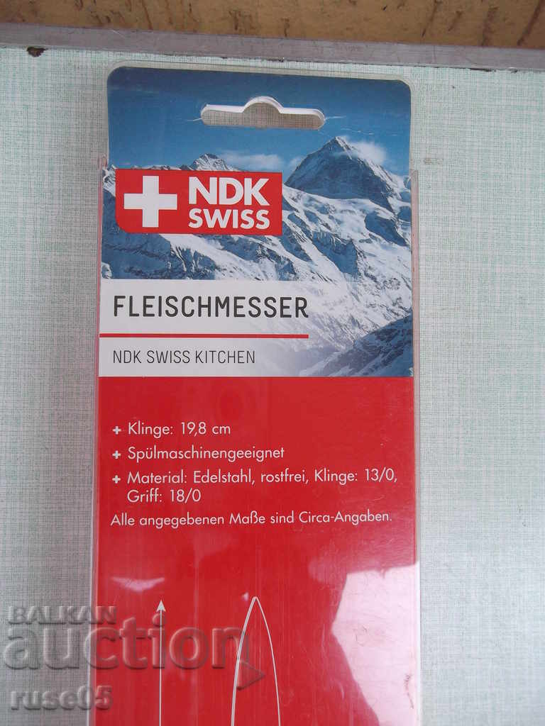 Knife "FLEISCHMESSER NDK SWISS KITCHEN" new - 6 Knife "FLEISCHMESSER NDK SWISS KITCHEN" new - 6