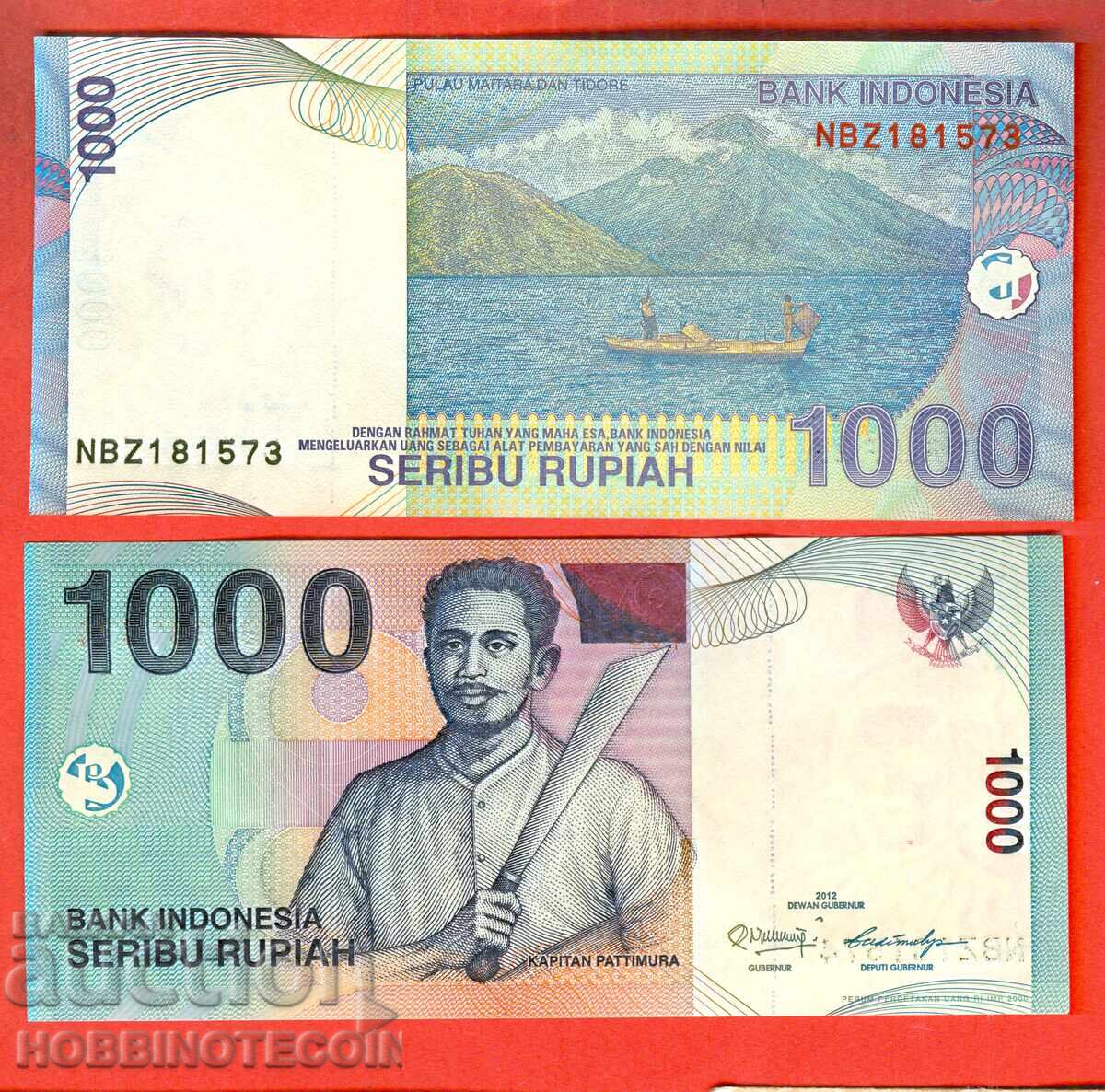 INDONESIA INDONESIA 1000 issue 2012 2000 NBZ NEW UNC