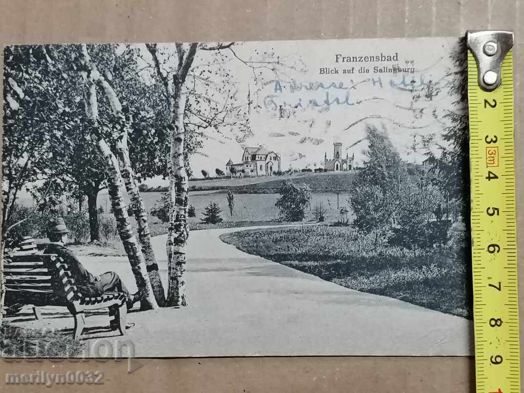 Postcard photo Franzensbad Czechoslovakia 1933 - 6