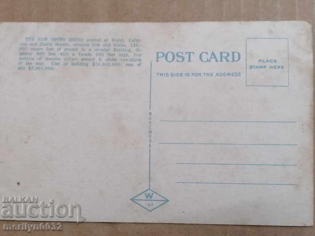 Postcard photo New York City USA 1936 - 6 Postcard photo New York City USA 1936 - 6