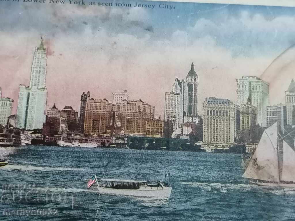 Postcard photo New York City USA 1922 with price 39.00 BGN | € 19.94