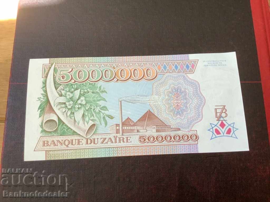 Zaire 5000000 Zaire 5 Million 1992 P 46 Unc Ref 6979 with price 22.00 BGN | € 11.25 Zaire 5000000 Zaire 5 Million 1992 P 46 Unc Ref 6979 with price 22.00 BGN | € 11.25