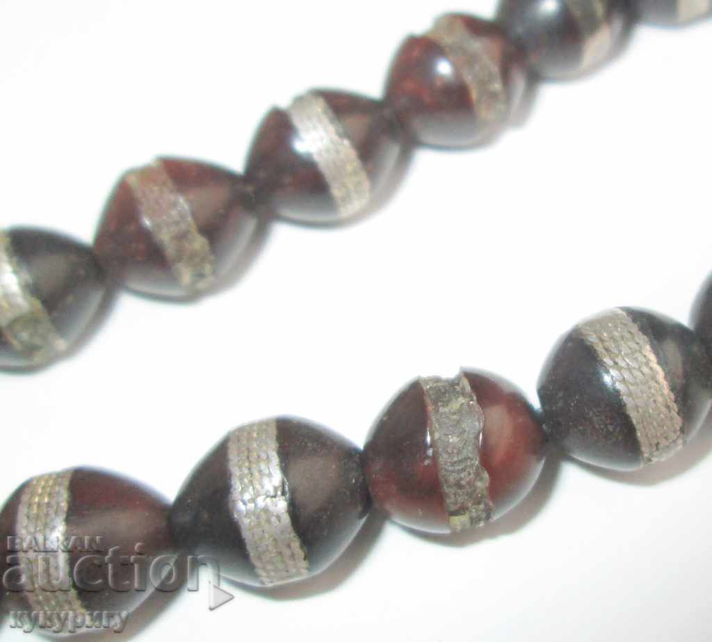 Стара броеница 33 зърна с декорации - 5 Стара броеница 33 зърна с декорации - 5