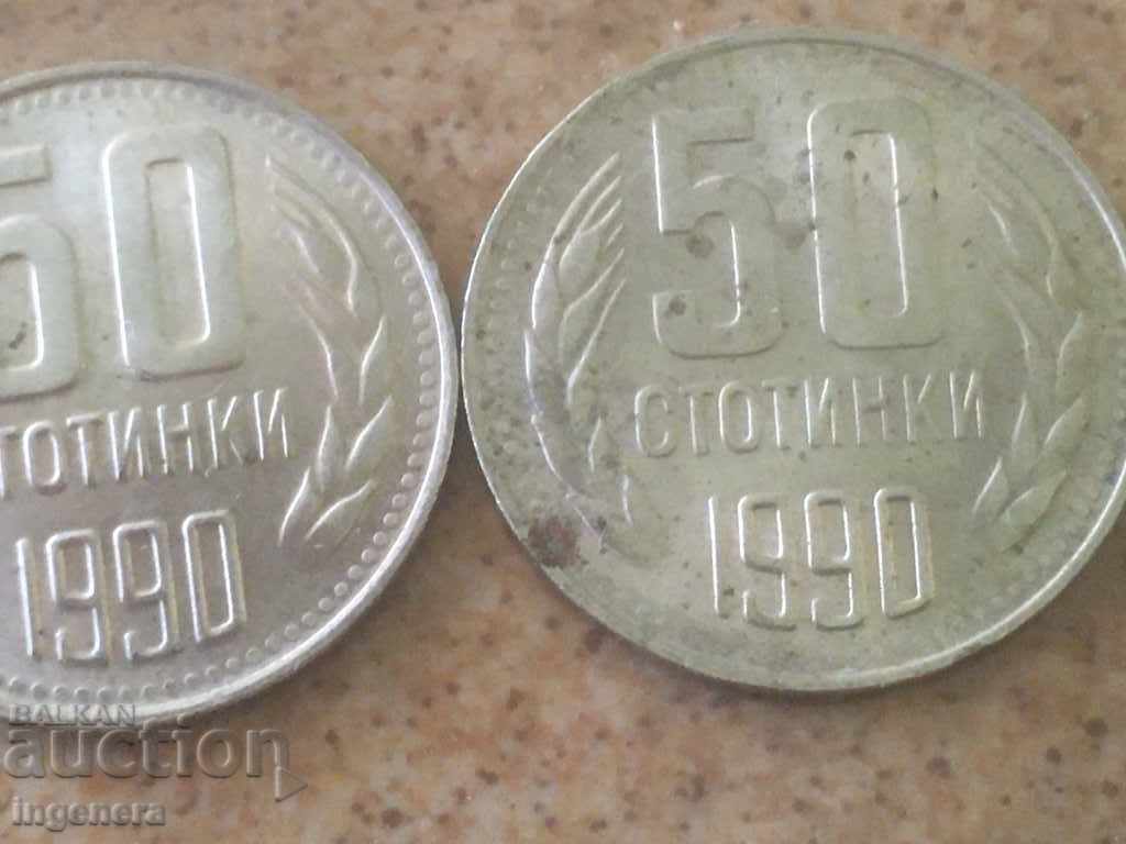 COIN COINS-1990-QUALITY-MINT - 5 COIN COINS-1990-QUALITY-MINT - 5