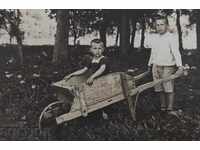 1927 HAND TROLLEY CHILDREN'S PHOTO PHOTO KINGDOM OF BULGARIA