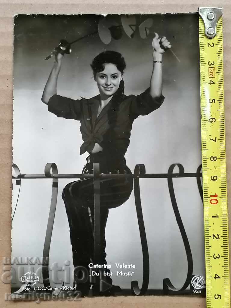 Auction Postcard photo Catherine Valente Vienna Auction Postcard photo Catherine Valente Vienna