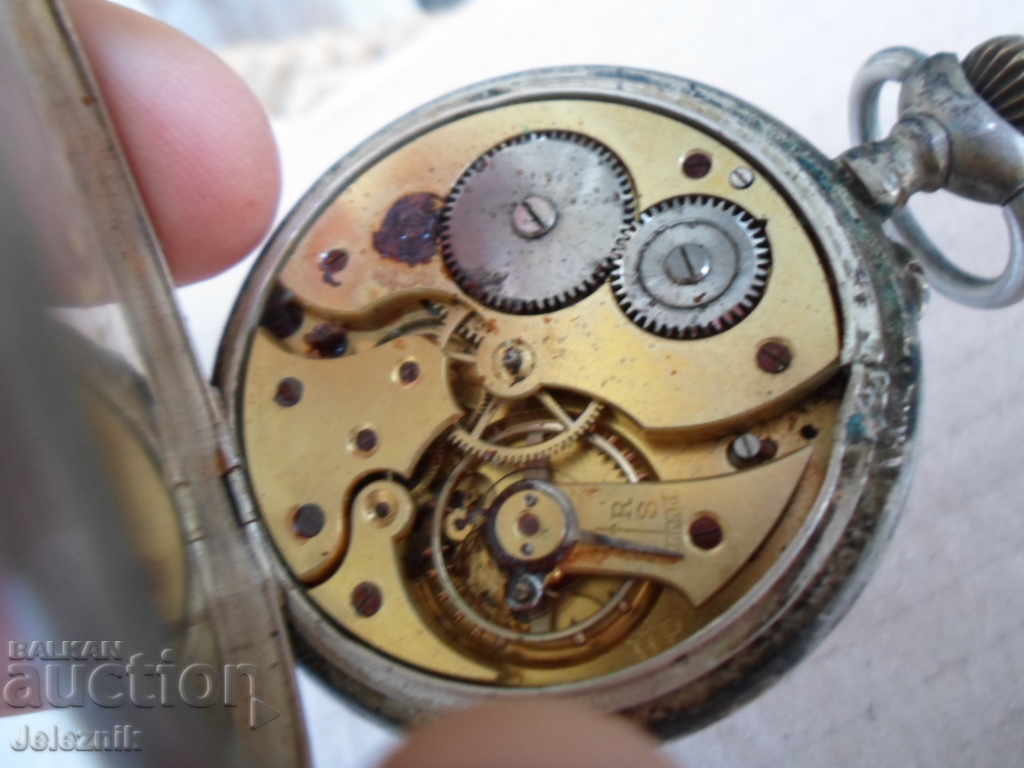 antique solid silver swiss pocket watch - to restore - 6 antique solid silver swiss pocket watch - to restore - 6