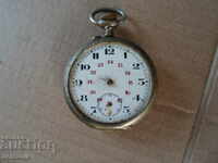 antique solid silver swiss pocket watch - to restore