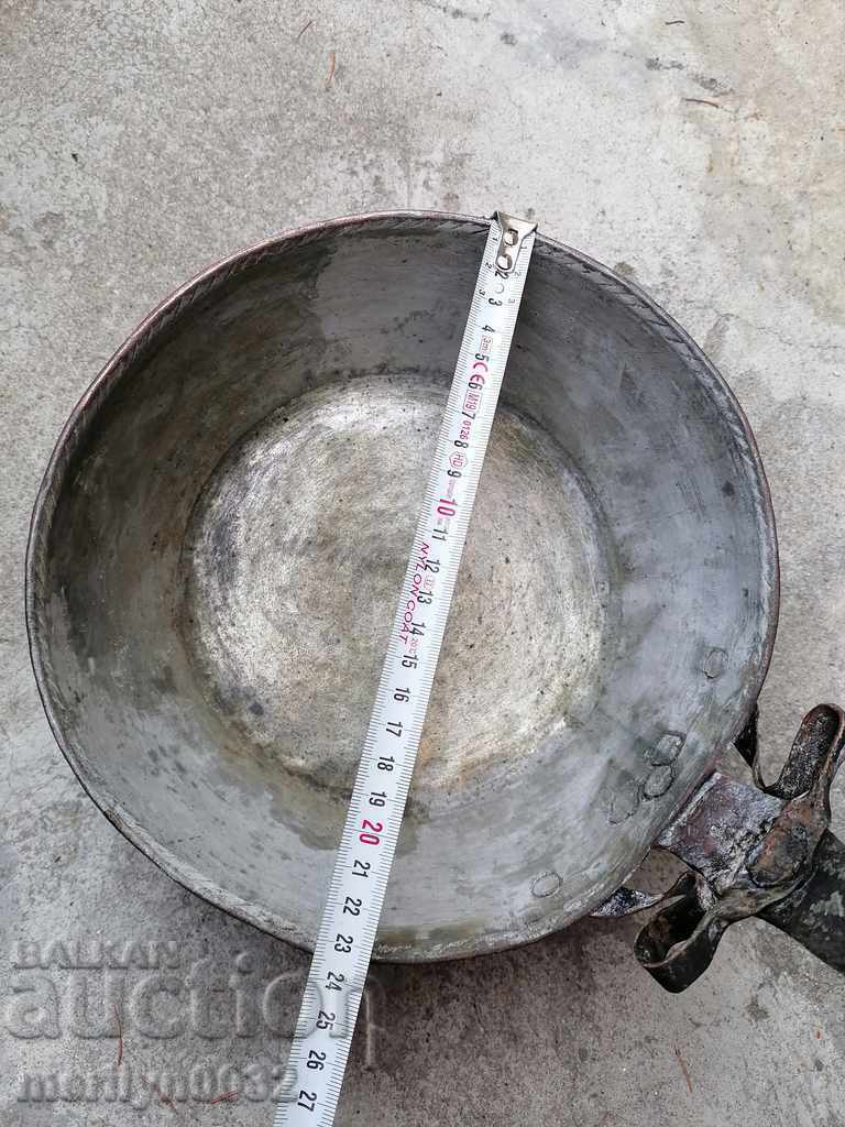 Παράδοση Παλιό χάλκινο ταψί, χαλκός, δίσκος, χάλκινο δοχείο