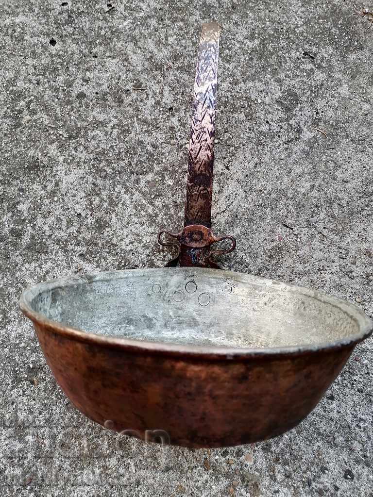 Стар меден тиган, бакър, тава, меден съд - 6 Стар меден тиган, бакър, тава, меден съд - 6