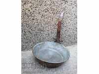 Παλιό χάλκινο ταψί, χαλκός, δίσκος, χάλκινο δοχείο