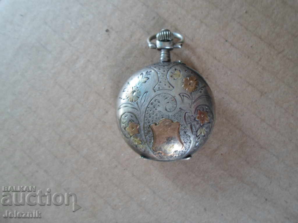 antique swiss silver lady pocket watch-working with price € 40.90 | 79.99 BGN