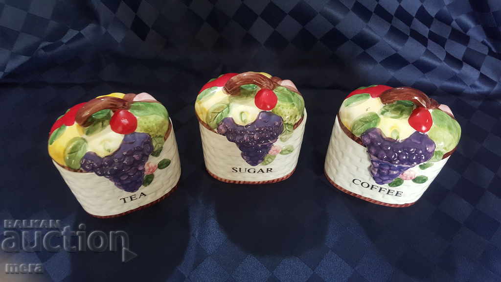 Containers for spices - 3 pieces with price 45.00 BGN | € 23.01 Containers for spices - 3 pieces with price 45.00 BGN | € 23.01