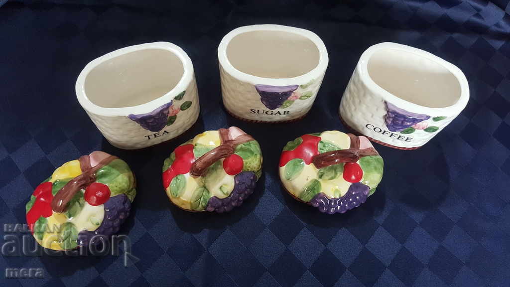 Auction Containers for spices - 3 pieces Auction Containers for spices - 3 pieces