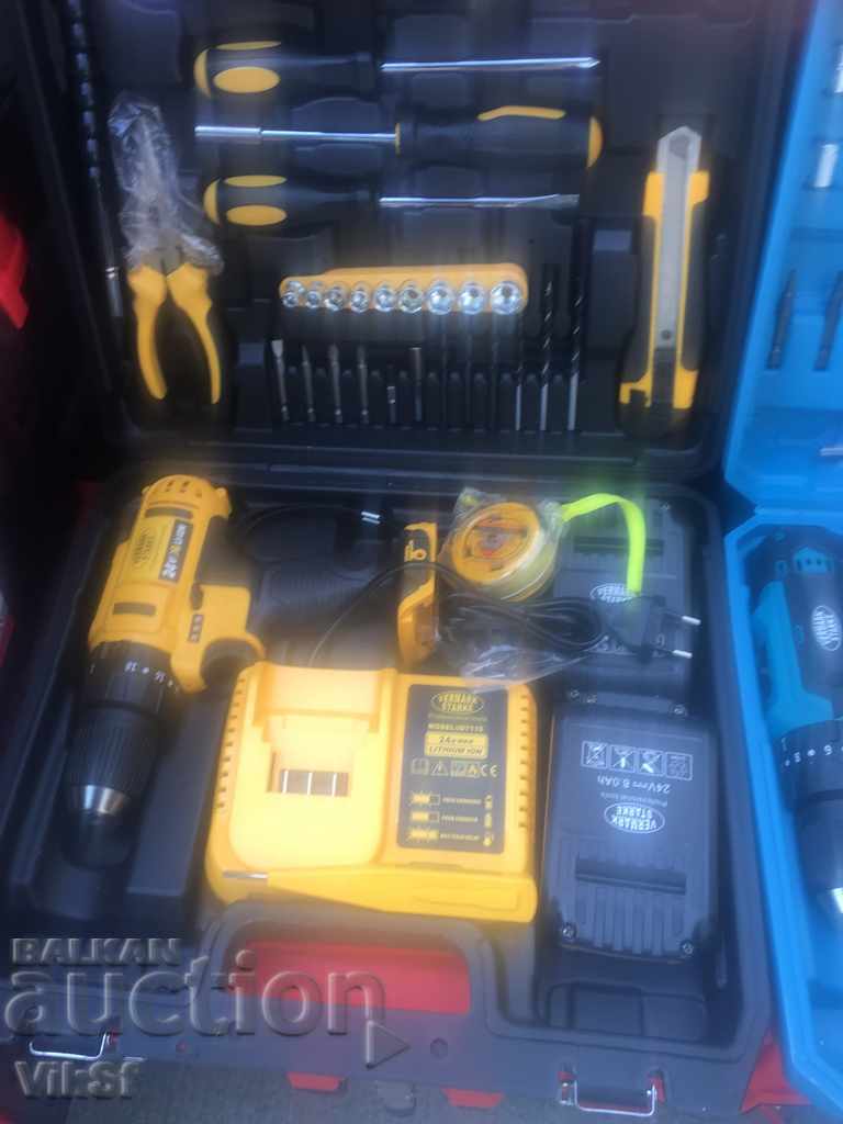 Cordless screwdriver VERMARK STARKE 24V with 2 batteries - 5