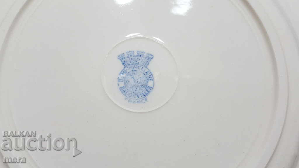 Porcelain plates-demi porcelaine badonviller france - 5 Porcelain plates-demi porcelaine badonviller france - 5