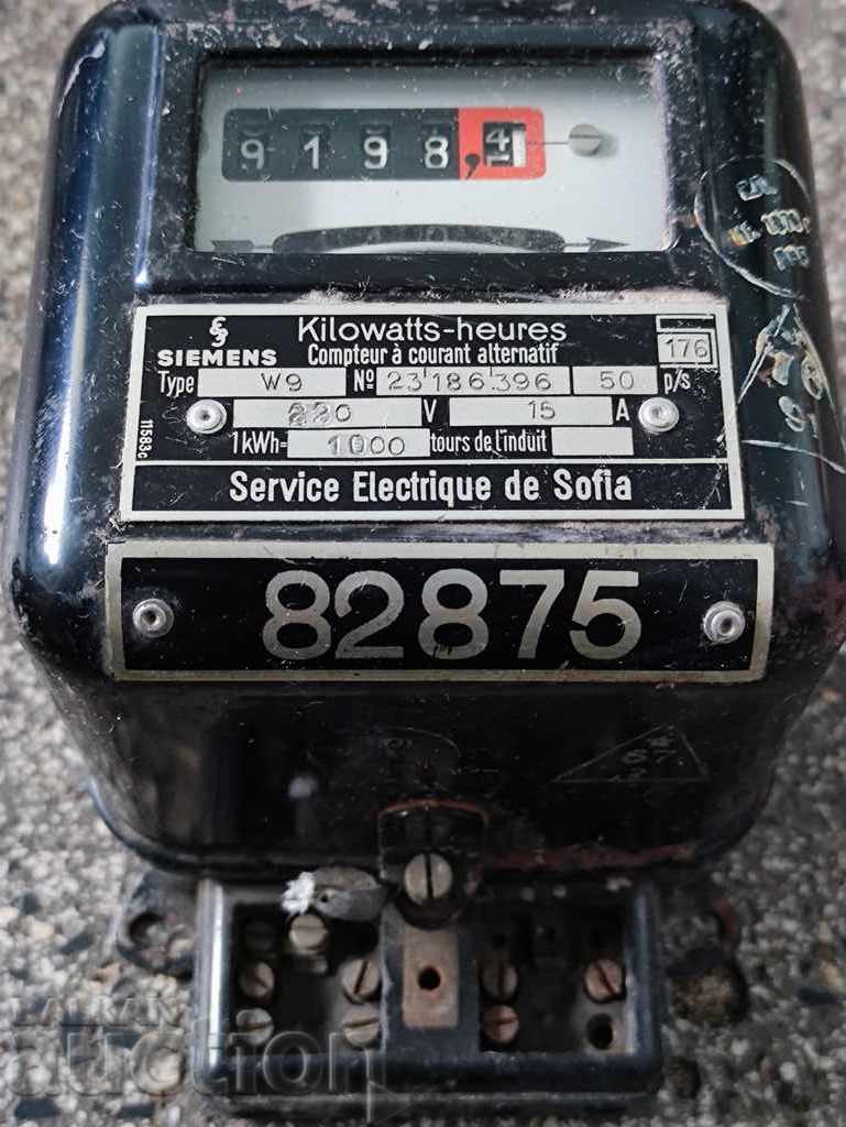 Electric meter Siemens Service Electrique de Sofia with price 30.00 BGN | € 15.34 Electric meter Siemens Service Electrique de Sofia with price 30.00 BGN | € 15.34
