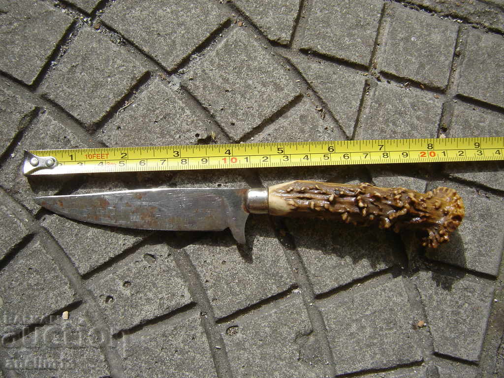 OLD KNIFE HORN HANDLE - 6 OLD KNIFE HORN HANDLE - 6