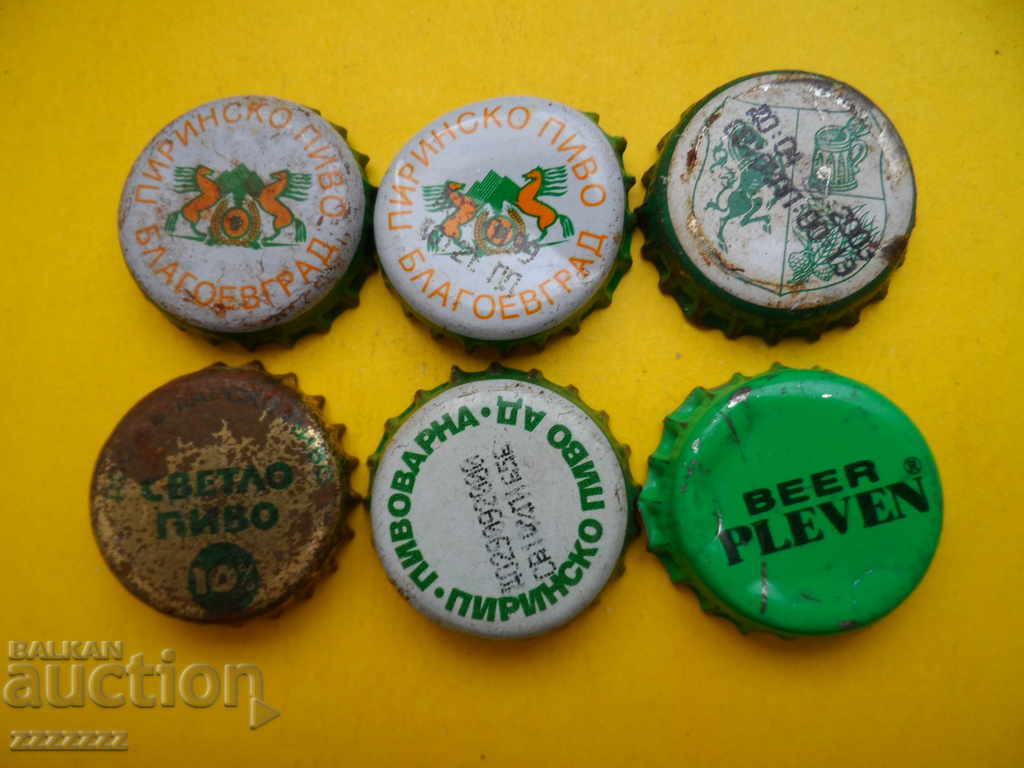 beer caps 6 pcs.