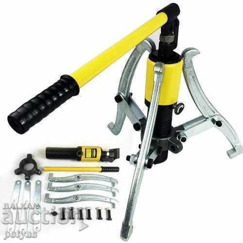 Hydraulic bearing clamp 20 tons, three-arm - 5