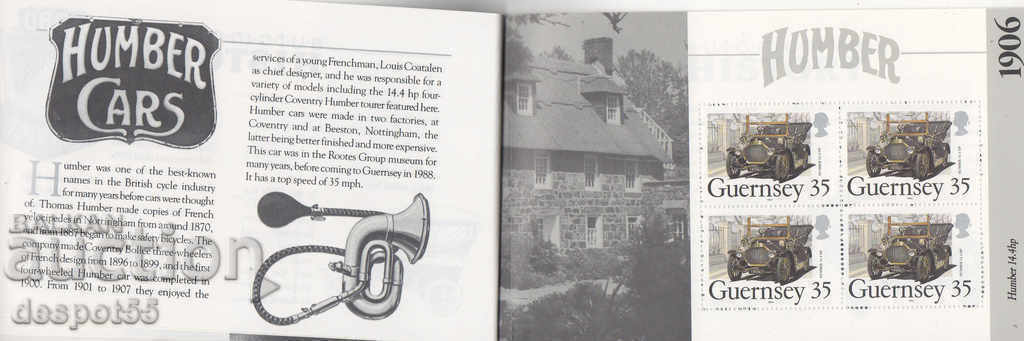 Delivery of 1994. Guernsey. Classic cars. Carnet. Delivery of 1994. Guernsey. Classic cars. Carnet.