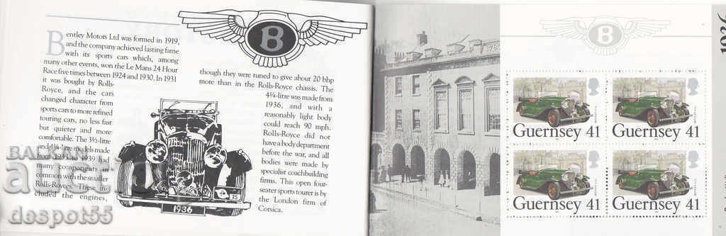 1994. Guernsey. Classic cars. Carnet. - 5 1994. Guernsey. Classic cars. Carnet. - 5