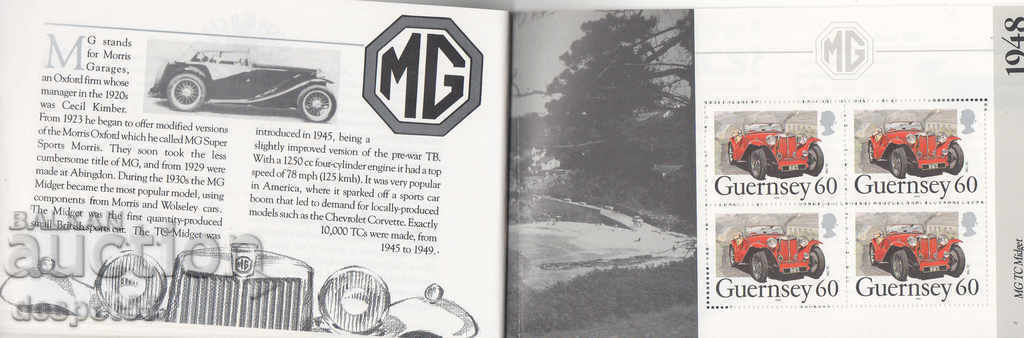 1994. Guernsey. Classic cars. Carnet. - 6 1994. Guernsey. Classic cars. Carnet. - 6