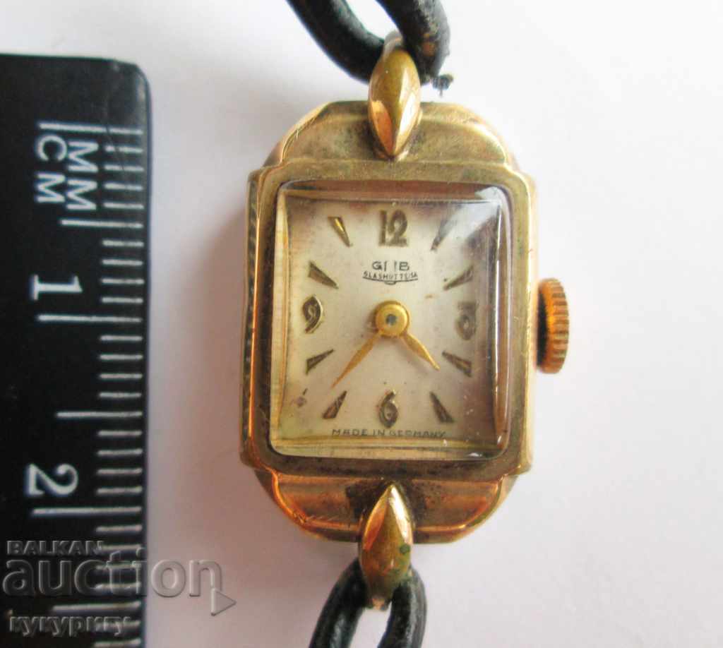 Delivery of Old women's wrist gold watch Glashutte / SA Delivery of Old women's wrist gold watch Glashutte / SA
