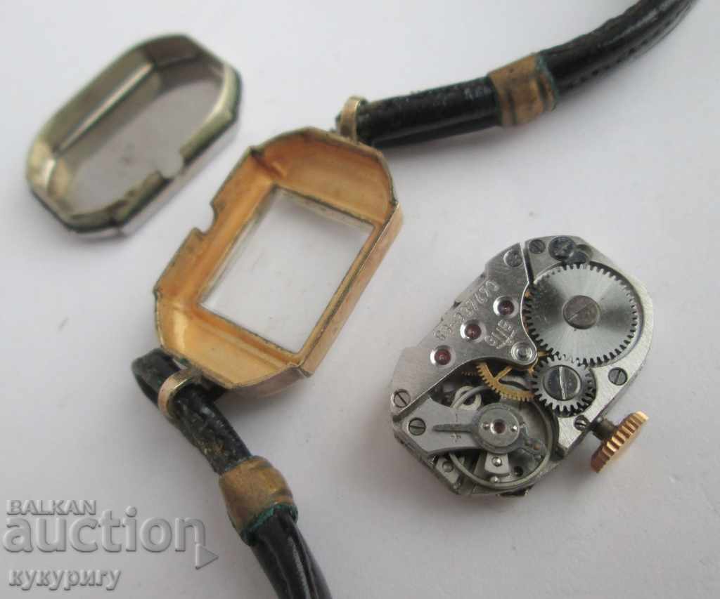Old women's wrist gold watch Glashutte / SA - 5 Old women's wrist gold watch Glashutte / SA - 5