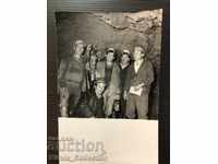 Old photo miner miners in a mine mine