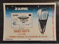 Zaire 1985 Balloons / Airships Block Overprint 60 € MNH