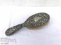 Old silver clothes brush №0674
