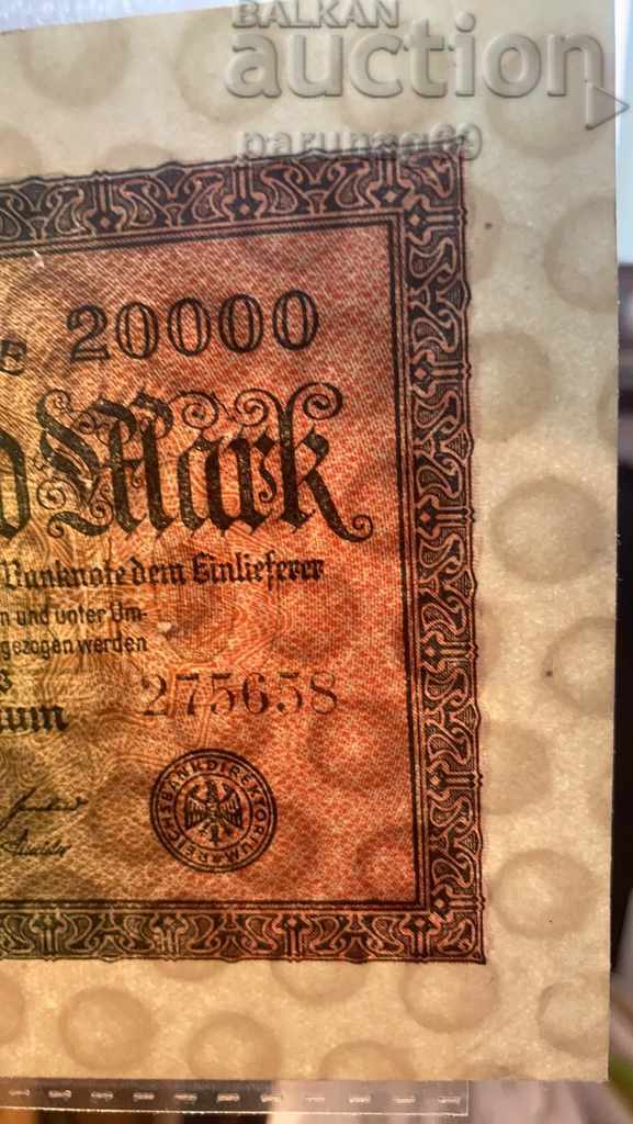 Auction Germany - 20,000 marks 1923 P.85a UNC Auction Germany - 20,000 marks 1923 P.85a UNC