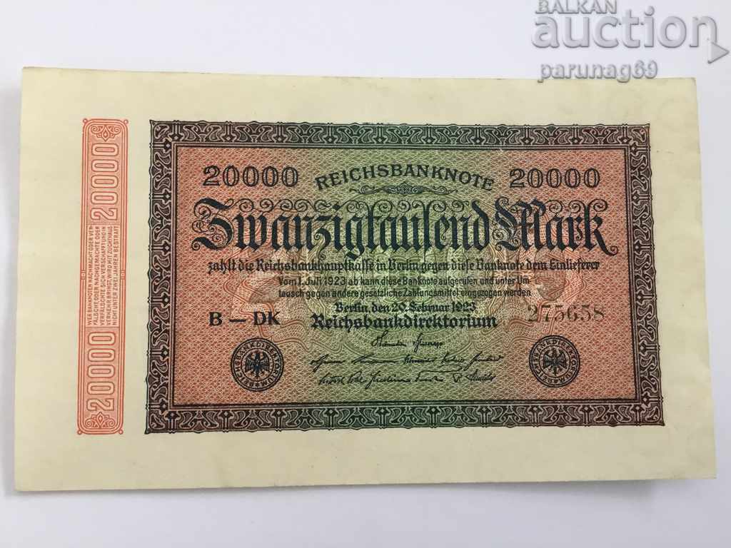 Germany - 20,000 marks 1923 P.85a UNC