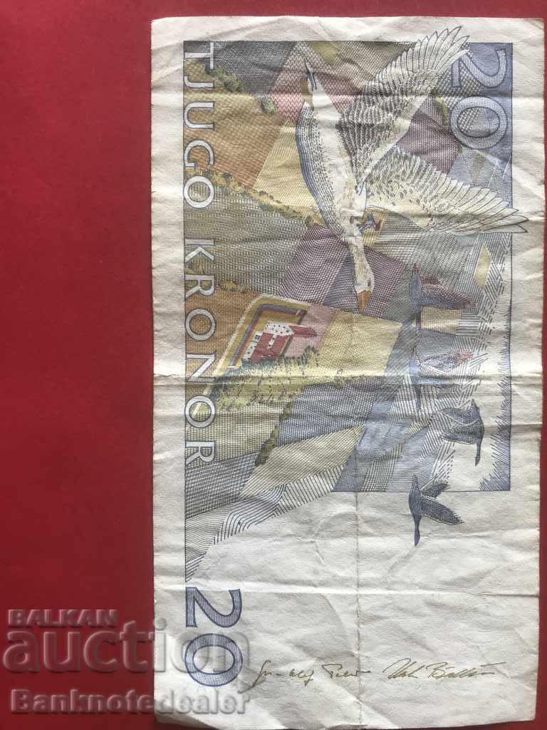 Sweden 20 Kronor 1991 Pick 61 Ref 9016 with price 7.00 BGN | € 3.58 Sweden 20 Kronor 1991 Pick 61 Ref 9016 with price 7.00 BGN | € 3.58