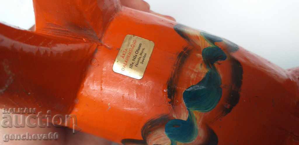 Vintage Large Hand-Painted "Dala" Horse / Souvenir - 6 Vintage Large Hand-Painted "Dala" Horse / Souvenir - 6