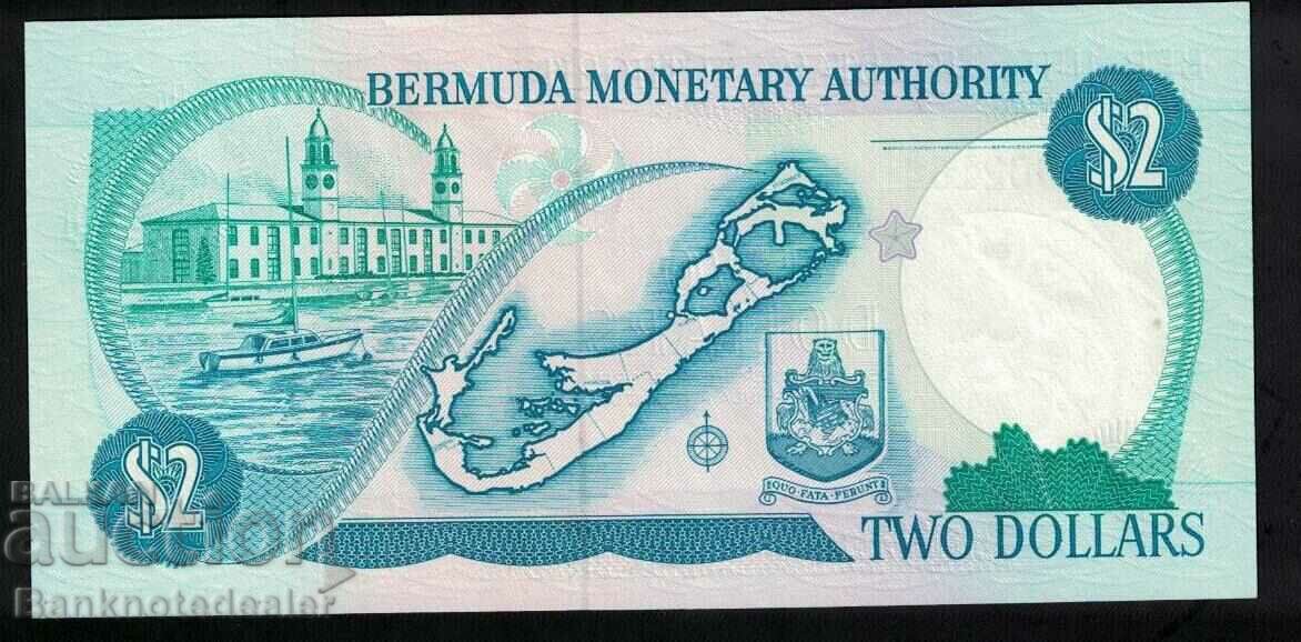Bermuda 2 Dollars1988 Pick 23 Unc low number 002164 with price 150.00 BGN | € 76.69 Bermuda 2 Dollars1988 Pick 23 Unc low number 002164 with price 150.00 BGN | € 76.69