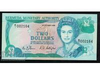Bermuda 2 dolari 1988 Alegeți 23 Unc număr mic 002164