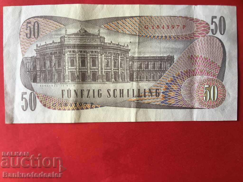 Austria 50 Shilling 1970 Pick 143 Ref 4397 with price 14.00 BGN | € 7.16