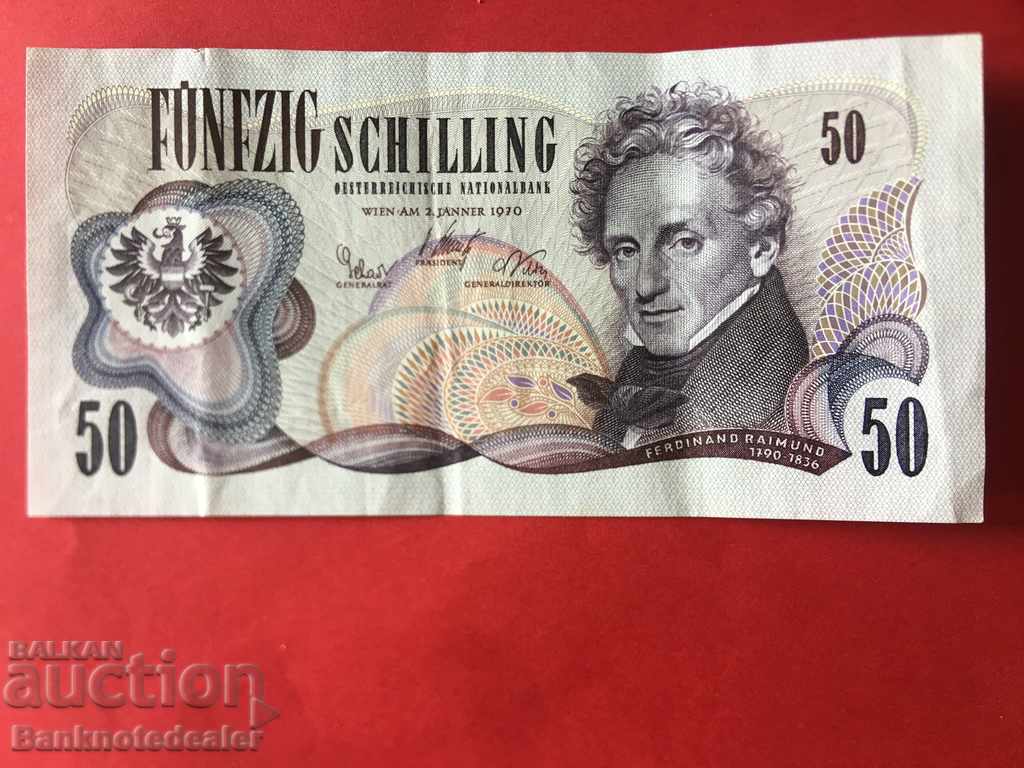 Austria 50 Shilling 1970 Διαλέξτε 143 Ref 4397