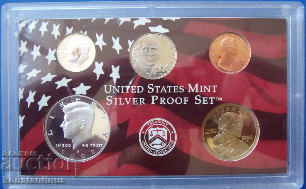 USA Silver PROOF Lot 2008 UNC Rare