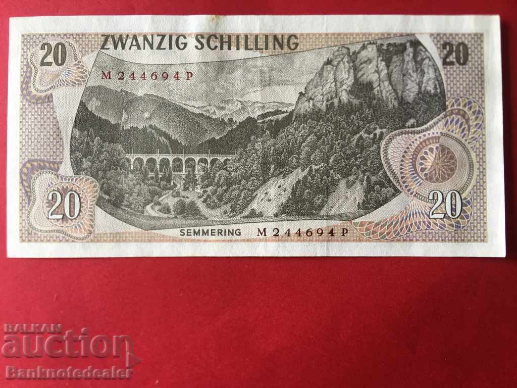 Austria 20 Schilling 1967 Pick 142 Ref 4694 with price 14.00 BGN | € 7.16 Austria 20 Schilling 1967 Pick 142 Ref 4694 with price 14.00 BGN | € 7.16