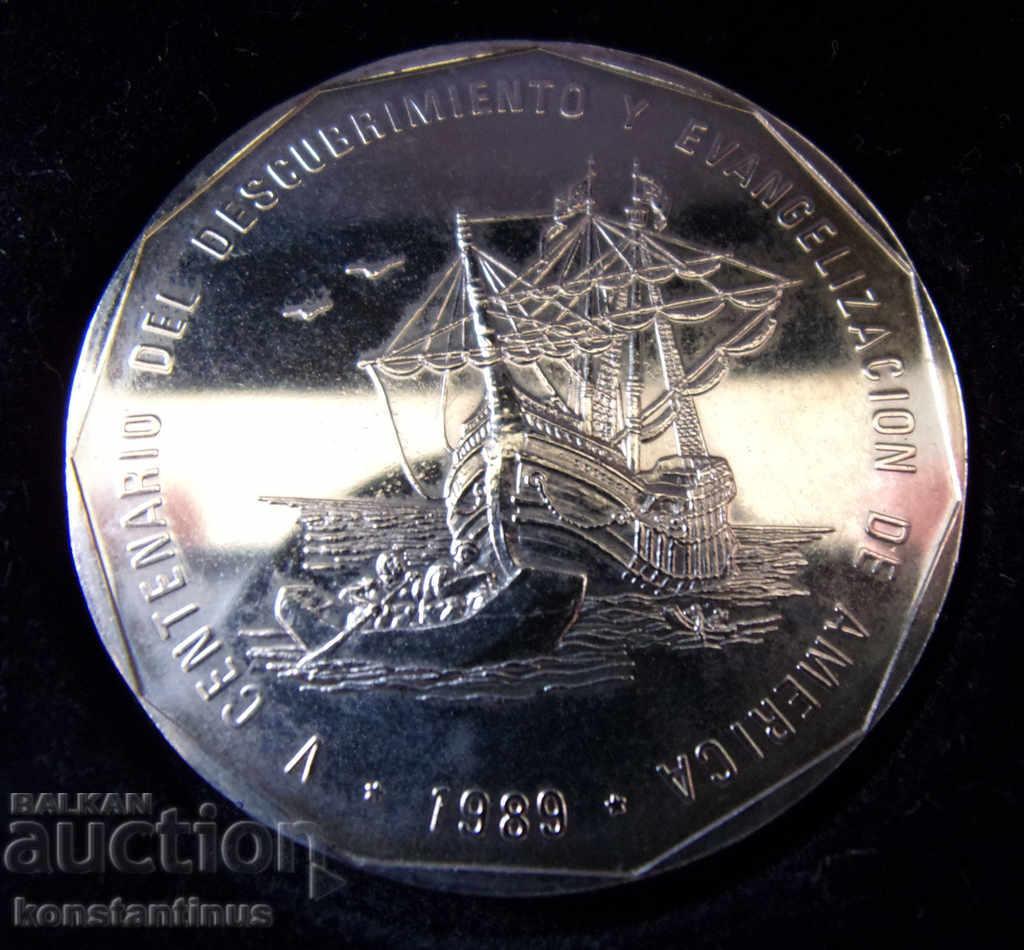 Доставка на Доминикана Сет  1  Долар 1988  UNC Rare