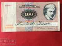 Danemarca 100 de coroane 1984 Seria Pick 51 Ref 6627 3