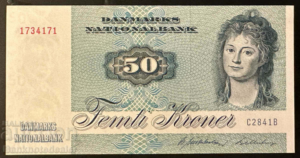 Denmark 50 Kroner 1984 Pick 50 Ref 4171