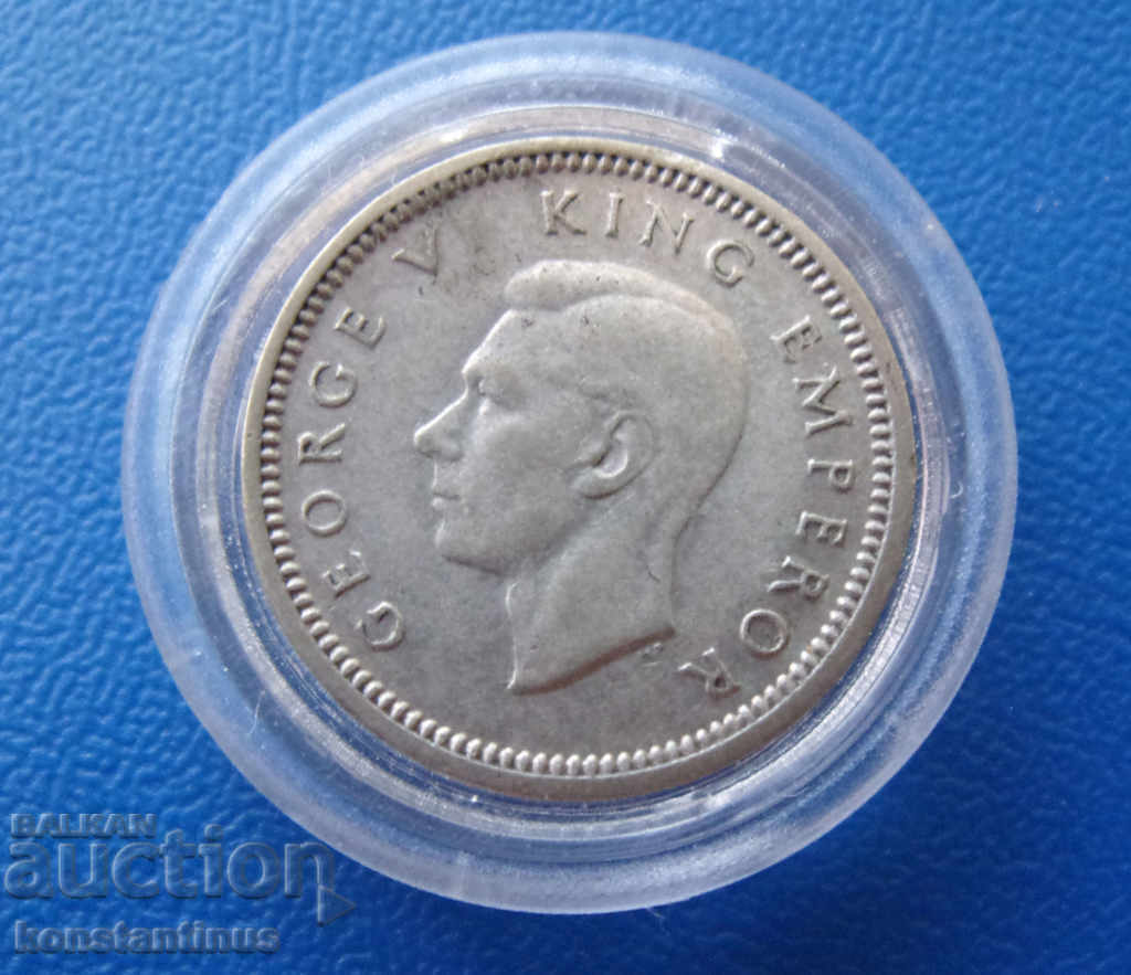 New Zealand 3 Penny 1937 Silver Rare with price € 7.67 | 15.00 BGN
