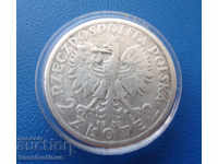 Polonia 2 PLN 1933 Rare de argint