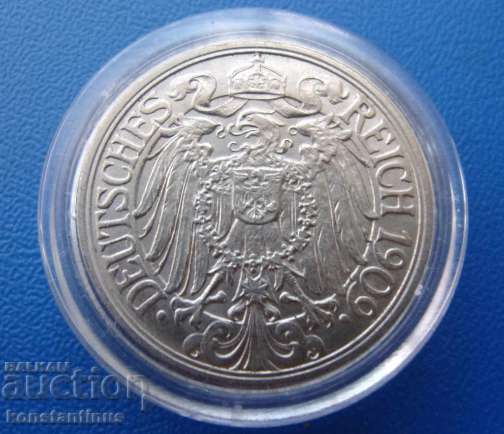 Germany Reich 25 Pfennig 1909 A Rare with price € 10.23 | 20.01 BGN